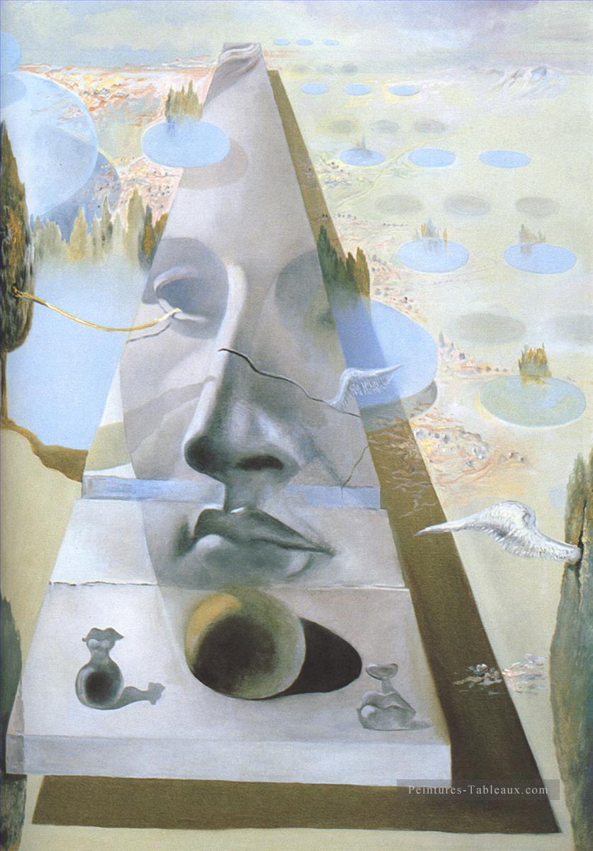 Appearance of the Face of Aphrodite of Cnidos in a Landscape Salvador Dali Oil Paintings